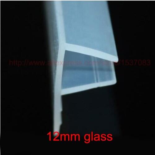 3 meters F shape silicone rubber shower door glass seal strip weatherstrip for 12mm glass