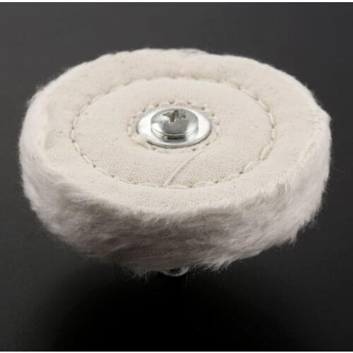 DRELD 1Pc Dremel Accessories 1/4" Shank 75mm /3" Cloth Polishing Mop Brush Drill Buffing Grinding Wheel Pad for Metal Jewelry