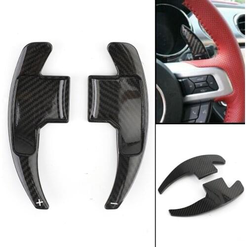 Artudatech Carbon Fiber Car Steering Wheel Shift Paddle Shifter Fit for Ford Mustang 2015 2016 2017 2018 2019