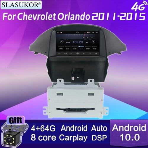 7" For Chevrolet Orlando 2011-2015 Android 10 8 Core Car GPS Navigation IPS Screen CD DVD Player Car Radio Stereo Receiver Audio