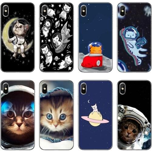Cat In Space Accessories Phone Case For Huawei P30 P20 Pro P10 P9 P8 Lite Y5 Y6 Y7 Y9 P Smart Plus 2018 2019