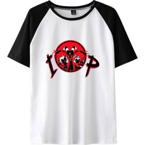 Helluva Boss Tshirt Boys/girls Raglan Tshirt O-Neck Women Summer Short Sleeve Male Tshirt Casual Streetwear Couple Clothes Tops