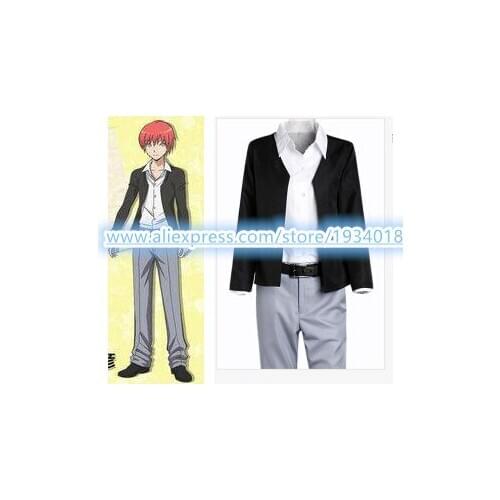 Assassination Classroom Cosplay Akabane Karma cosplay Costume(Blazer + pants+ shirt) Free Shipping