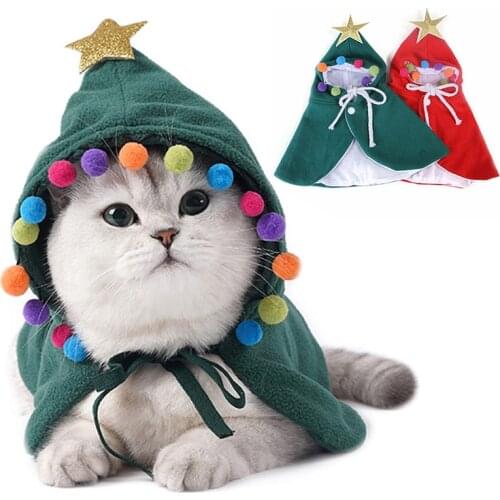 Legendog Wacky Dog Cat Costume Christmas Cloak Halloween Disguise Cat Hooded Clothes Suitable For Small Pet Props Accessories