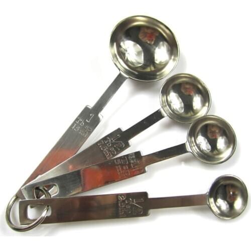 Stainless steel measuring spoon set measuring spoons cochleare seasoning measuring spoon milk powder measuring spoon