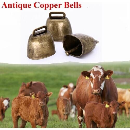 Metal Cow Horse Sheep Grazing Copper Bells Farm Animal Decoration Hanger Bell Loud Crisp Spread Farther Loud Prevent The Loss