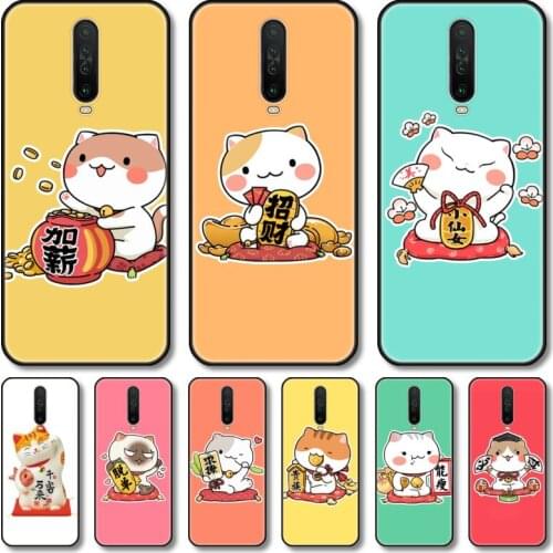 Lovely Plutus cat Phone Case For XiaoMi Redmi Note 10S 9S 8 7 6 T Pro Black Cover Silicone Back TPU