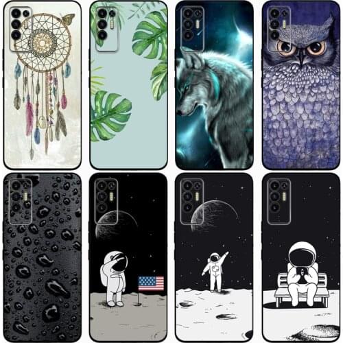 Fashion Soft silicone TPU Back Cover For TECNO POVA 2 Phone Funda Case For Tecno Pova 2 Cute Cartoon Case