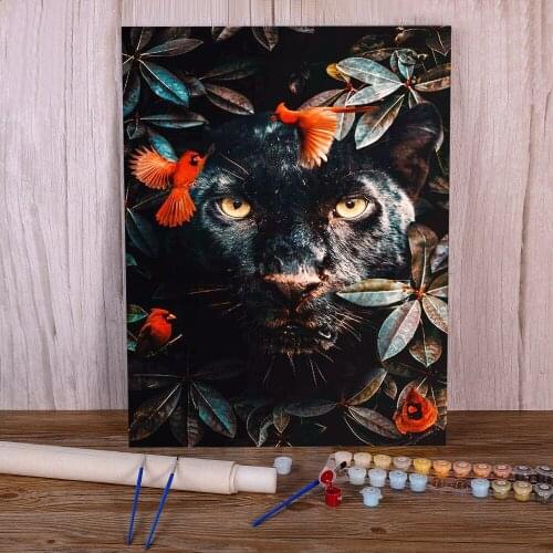 Flower Coloring By Numbers Painting Kit Oil Paints 40*50 Canvas Painting Home Decoration Crafts Adults Wall Art Drawing