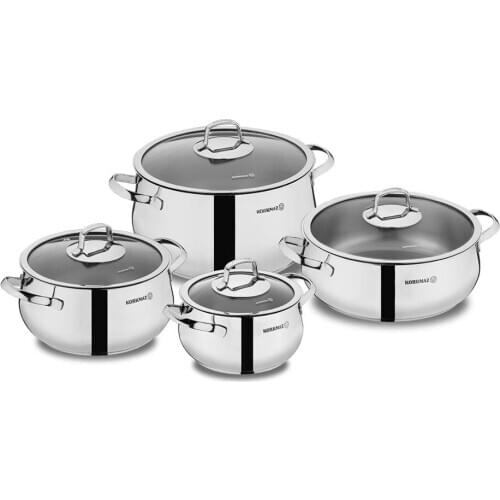 Korkmaz Mona 8 Piece Cookware Set A1626