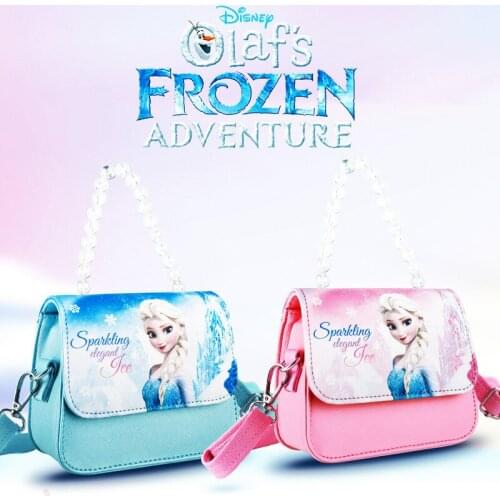 New Original Disney Frozen Girl Portable Pearl Handbag Children Satchel Shoulder Bag Mini Bag Toys for Children