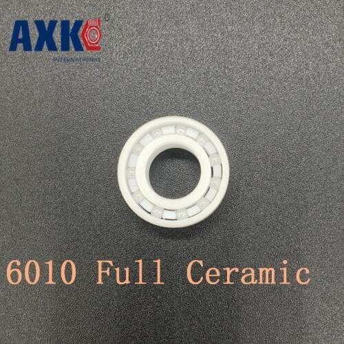 2019 New Arrival Rushed Axk 6010 Full Ceramic Bearing ( 1 Pc ) 50*80*16 Mm Zro2 Material 6010ce All Zirconia Ball Bearings