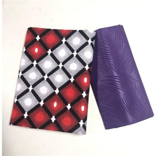 Polyester Wax Nigerian Ankara Kente Fabric Chitenge Ghana Wax for Dress African Kitenge Print Fabric For Cloth in 2+2 yards AW30