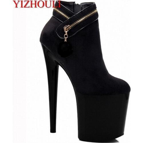 Manufacturers direct 15-20cm high heels, Korean new suede, 20cm high heels and low - tube boots