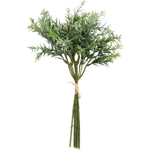 Plants Leaf Artificial Flower Foliage Green Wedding Party Home Photography Props DIY Wreath Decoration Branches Silk Flowers