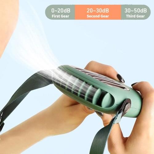 Neck Fan Air Conditioning Portable Fan Rechargeable Ventilador Travel USB Fans Handheld Electric Fan Silent Air Cooller Mini