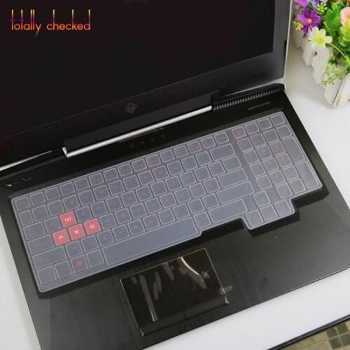 Silicone Laptop Keyboard Protector Cover Skin for HP OMEN 15 15-CE015DX 15-CE013DX 15-CE011DX CE018DX 15-CE019DX 15-CE051NR