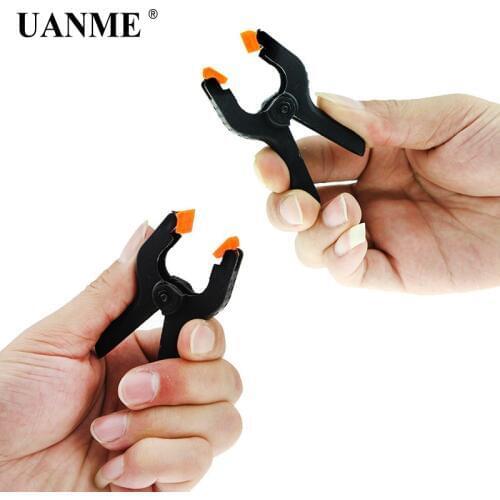 UANME 5Pcs 2inch 65mm Phone Tablet LCD Digitizer Screen Fastening Clamp Non-slip Handle Repair Hand Tool Plastic Clip Fixture