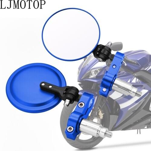 For KAWASAKI GTR1400 Concours Z1000SX NINJA 1000 H2 H2R ZX10R 7/8" 22mm Universal Motorcycle Rearview Mirrors Handle Bar End