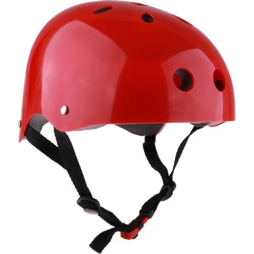 Universal Adult Kids Child Water Sports Safety Helmet Kayak Canoeing Boating Sailing Surfing Gear Equipment - Red