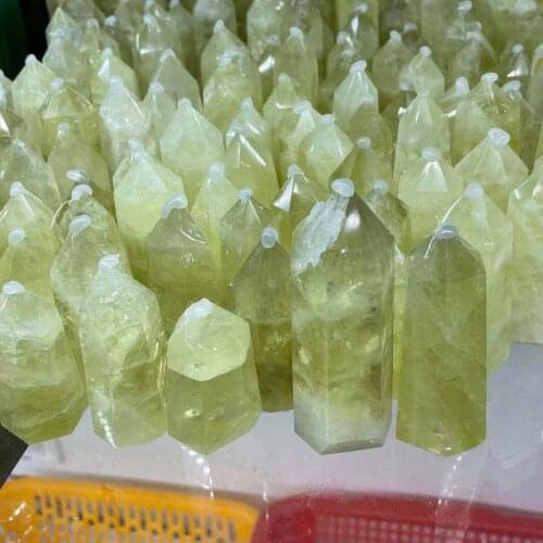 1000g Natural topaz obelisk quartz crystal rod tip healing