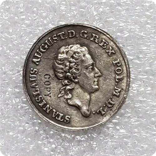 1771 Polish Lithuanian Commonwealth Dwuzlotowka koronna-Stanislaw August Poniatowski (Warszawa mint) Copy Coin