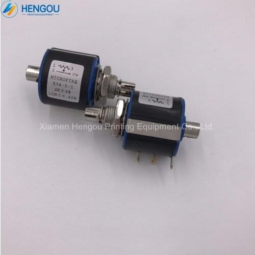 2 pieces Hengoucn offset printing parts 2k potentiometer CD102 SM102 potentiometer 71.186.5321