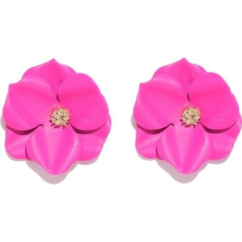 2021 Brincos Accessories Are Simple Exaggerated Fashionable Colorful Earring Women Gs Petals And Acrylic Earrings