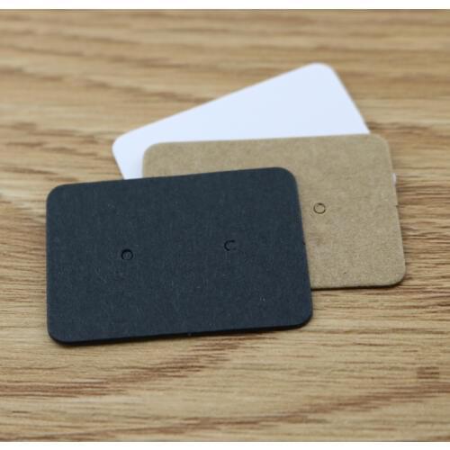 5000PCS 3.5*2.5cm Kraft Paper Ear Studs Hang Tag Jewelry Display Card Earring Kraft Paper Tag Ear Ring Paper Hang Price Tags