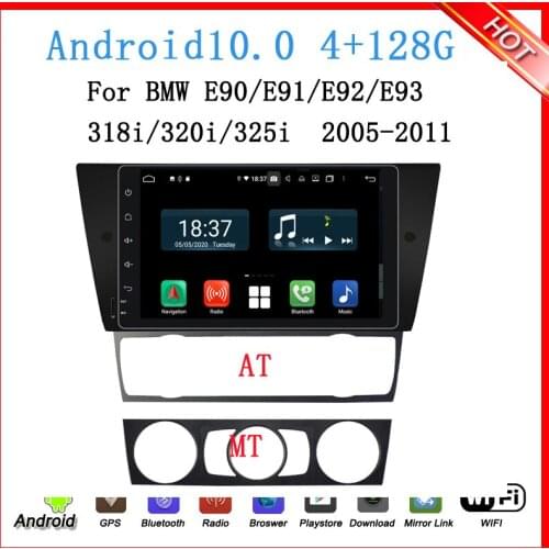 9"one din special android 9.0 car dvd gps player for 3series E90 E91 E92 E93 318i 320i 325i 2005-2012 car multimedia wifi 4+64GB