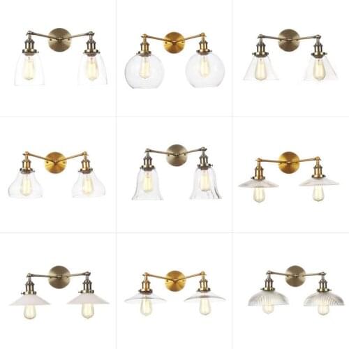 Boreal Europe style is contracted glass lamp shade clothing store bakery wing cafe KTV decorative wall lamp