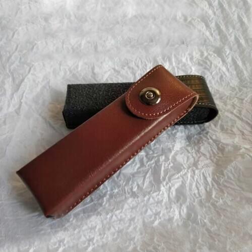 Classic Leather presbyopic Glasses Case women Elegant leather Glasses Box Suitable for narrower glasses