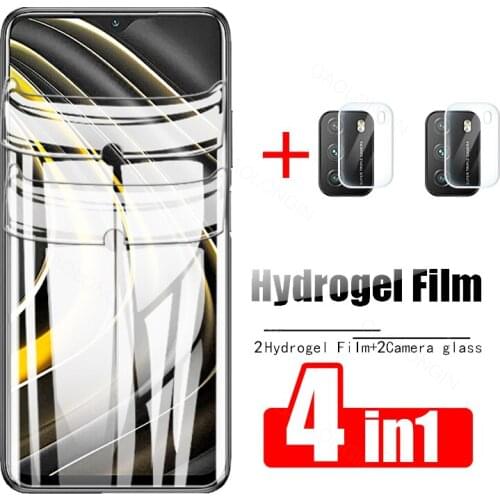 Poco m3 hydrogel film screen protector for xiaomi poco x3 pro poco x3pro x3 nfc protective film little m3 mi 10t camera glass