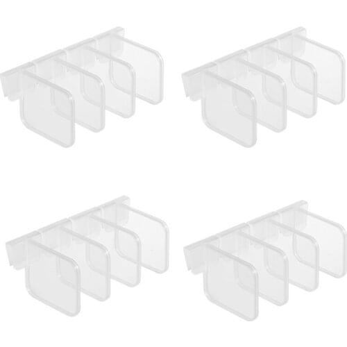 Hot TOD-Refrigerator Dividers Organizer Adjustable Snap-on Storage Box Refrigerator Pantry Grid Dividers Separator Organizer