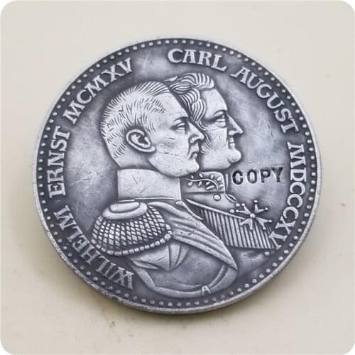 Grand duchy of Saxe-Weimar-Eisenach 1915 Germany 3 Mark - Wilhelm Ernst COPY COIN