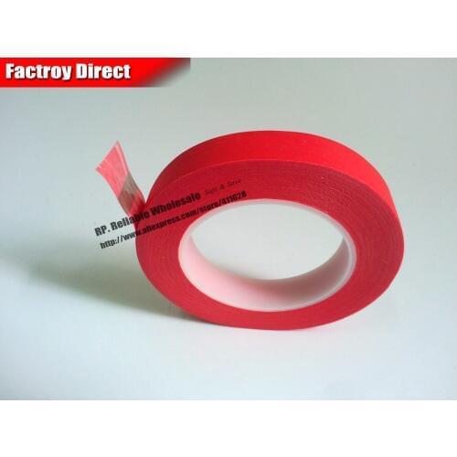55mm*33M Single Side Adhered Red Crepe Paper Mix PET High Temperature Withstand Shielding Tape for PCB Plating Welding