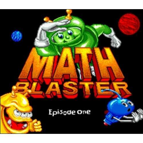 Math Blaster - Episode 1 16 bit Big Gray Game Card For NTSC Game Player Drop Shipping