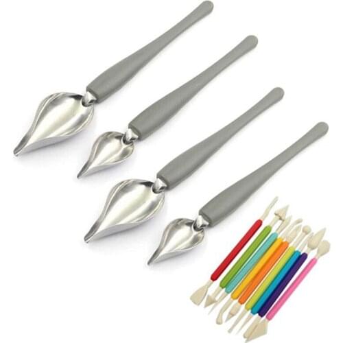 Culinary Drawing Decor Spoons Set,Saucier Spoons,Multi Use Chef Cook Drawing Spoons for Decorative Plates,Cake,Coffee