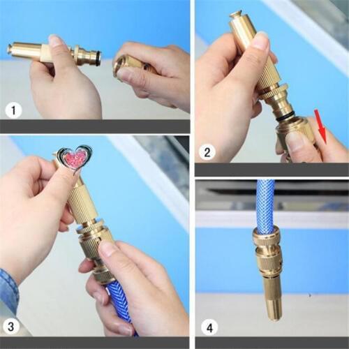 High-pressure Water Gun Fitting Set Garden Quick Connector Copper Pacifier Straight Spray Gun Set Car Washing Water