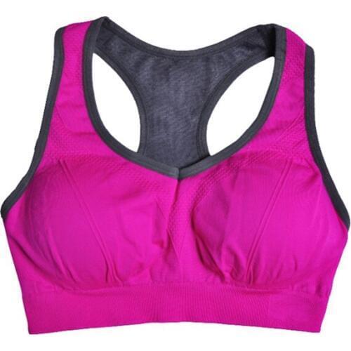 Multiple Colour Professional Sports Bra Quick Drying Top yoga fitness jogging Running Bra for Women No rims