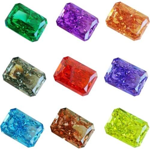 New Tourmaline 10X14mm Rectangle Radiant shape created Gemstones brilliant collection stones for Diy makings