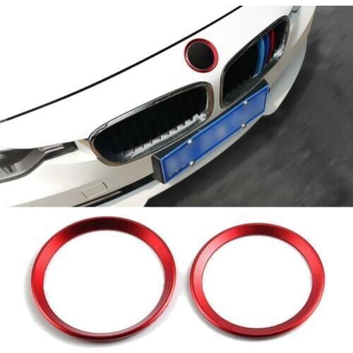 Covers Logo Surrounding Ring Trims For BMW F30 E90 82 Mm & 74 Mm Emblem