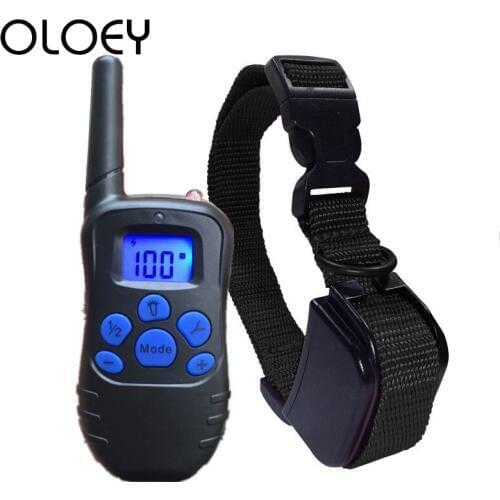 Original 300m Remote Dog Collar Training Equipment Pet Vibration Shock Collar Electric Anti-Bark Waterproof Rechargeable Device