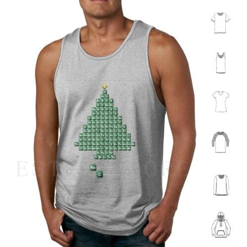 Chemistree Ugly Christmas Sweater Tank Tops Vest Sleeveless Chemistry Science Chemistree Ugly Christmas Sweater Holiday