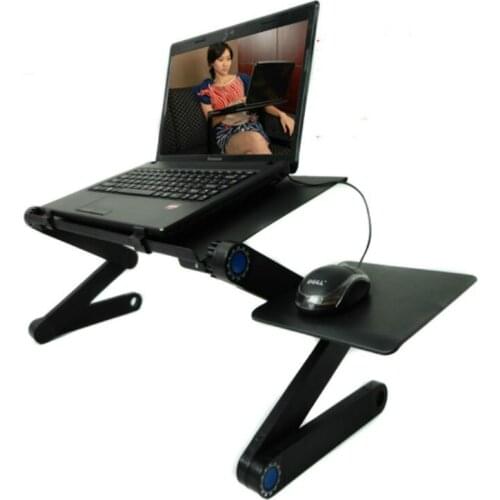 Folding Aluminum Laptop Desk Stand Portable Laptop Table Stand Organization & Storage Adjustable Laptop Shelf Organizer