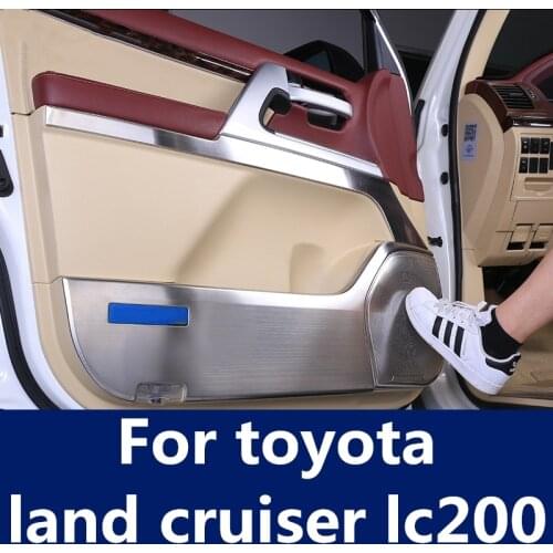 Car styling Car Door anti-kick pad modification special speaker ring frame Auto Accessories For toyota land cruiser lc200