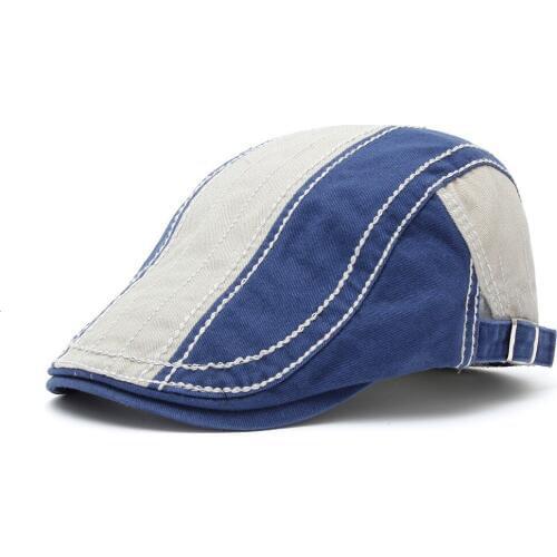 Outdoor sunshade hat Euramerica spring and autumn cotton casual peaked cap mens fashion contrast color beret 12947