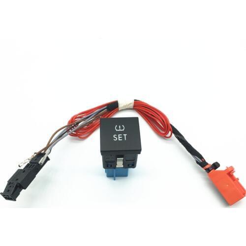 TPMS Tire Tyre Pressure Warning Set Switch Button wiring harness For Golf 6 MK6 Jetta 5 MK5 6 EOS Polo Scirocco Touran 56D927121