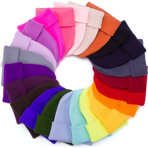 Unisex Winter Cap Benaies Women Knitted Colorful Hats Thicken Winter Hat Soft Warm Skullies Beanies for Female Ladies Gorras