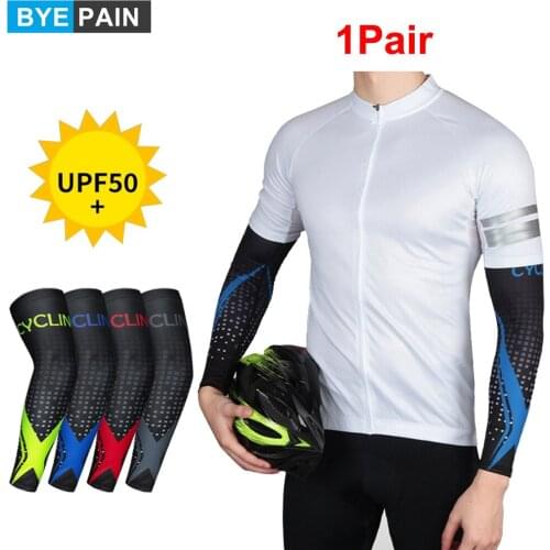 1Pair Cooling Arm Sleeves for Men Women UV Sun Protection Sports Tattoo Sleeves UPF 50
